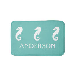 Seafoam Blauwgroen Groen ZeepaardenZee Createbadma Badmat