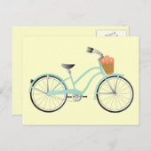 Seafoam Green Bike Briefkaart (Voorkant / Achterkant)