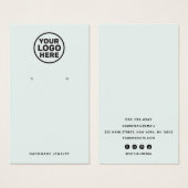 Seafoam Green Eear Ajouter Logo Display Porte (Devant & derrière)