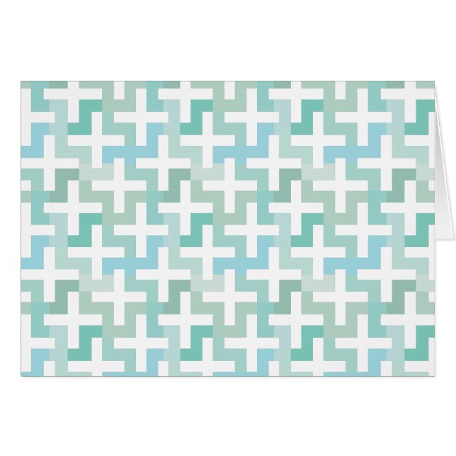 Seafoam Green Geometric (Voorkant Horizontaal)