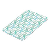 Seafoam Green Geometric Magneet (Linkerzijde)