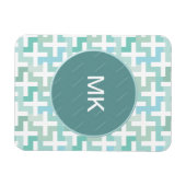 Seafoam Green Geometric Magneet (Horizontaal)