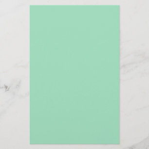 Seafoam Green Solid Color Briefpapier