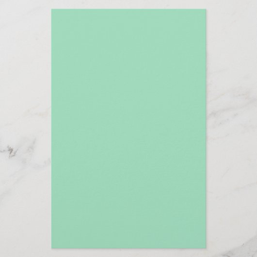 Seafoam Green Solid Color Briefpapier (Voorkant)