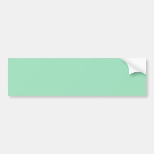 Seafoam Green Solid Color Bumpersticker (Voorkant)