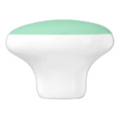 Seafoam Green Solid Color Keramische Knop (Zijkant)