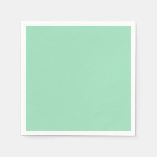 Seafoam Green Solid Color Servet (Voorkant)