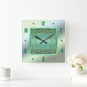 Seafoam Green Wall klok (Huis)