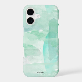 Seafoam Green-Waterverf - Jouw naam toevoegen