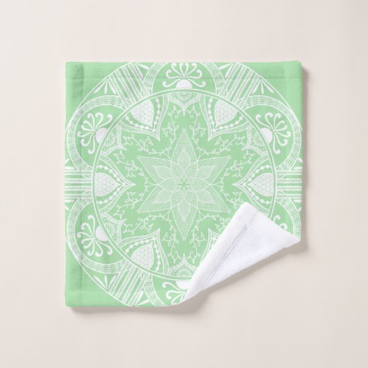 Seafoam Mandala (Gant de toilette)