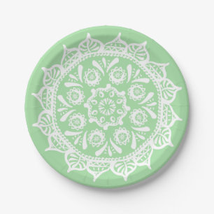 Seafoam Mandala Papieren Bordje