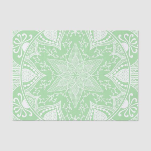 Seafoam Mandala Tissuepapier (Voorkant)