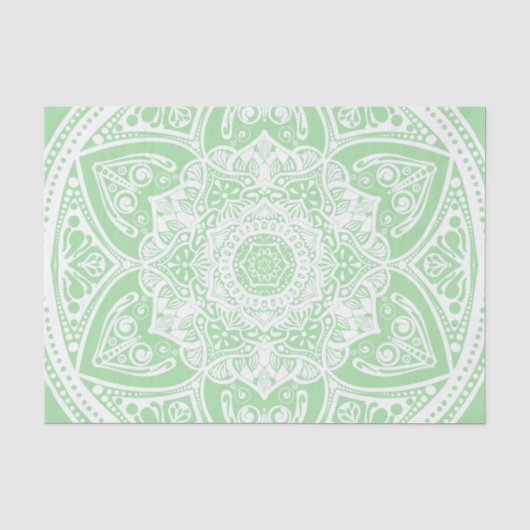 Seafoam Mandala Tissuepapier (Voorkant)