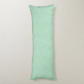 Seafoam Mint Green Zebra Print Lichaamskussen (Achterkant (Verticaal))