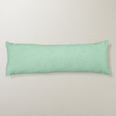 Seafoam Mint Green Zebra Print Lichaamskussen (Achterkant)