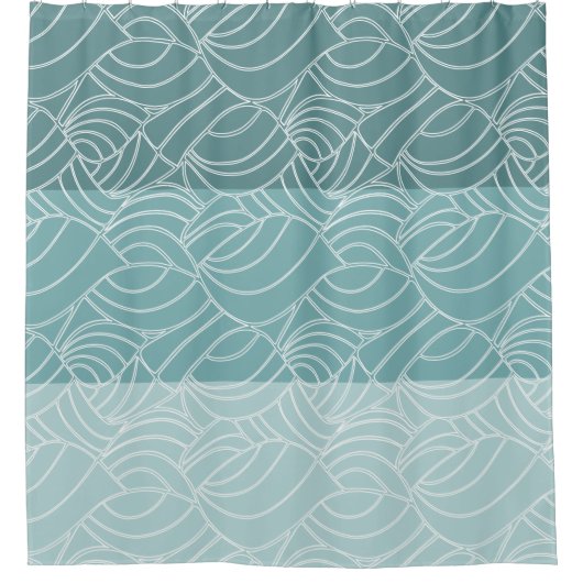 Seafoam Ocean Waves Douche rideau (Devant)