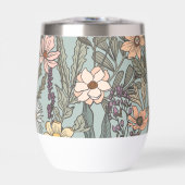 Seafoam Pink Yellow Retro Wildflower (Avant)