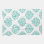Seafoam Seashell Pattern Theedoek (Horizontaal)