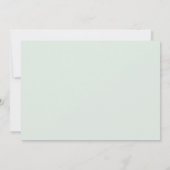 Seafoam | Simple Élégant Faire-Part de Mariage Ver (Dos)