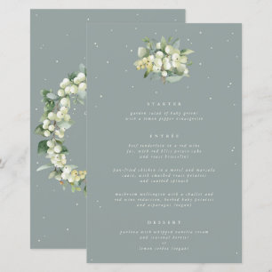 Seafoam Snowberry+Eucalyptus 3 Parcours Menu Maria