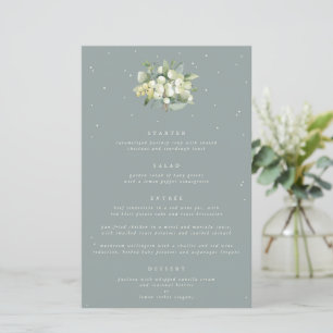 Seafoam Snowberry+Eucalyptus 4 Parcours Menu Maria