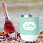 Seafoam Stylisé Nom Mariage Bridesmaid Nom