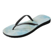 Seafoam Turquoise Blue Ocean Teenslippers (Schuin)