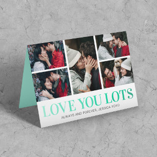 Seafoam Valentijnsdag 5 Foto Feestdagen Kaart