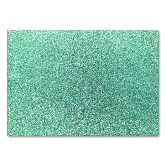 Seafoamgroene glitter kaart (Voorkant)