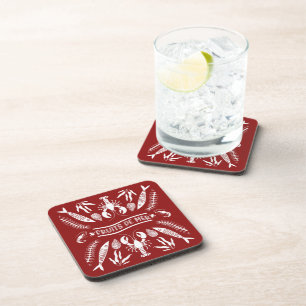 Seafood Art Decor Prints Bier Onderzetter