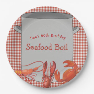 Seafood Boil - Aangepast Bord papier