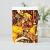 Seafood Boil Uitnodiging (Staand voorkant)