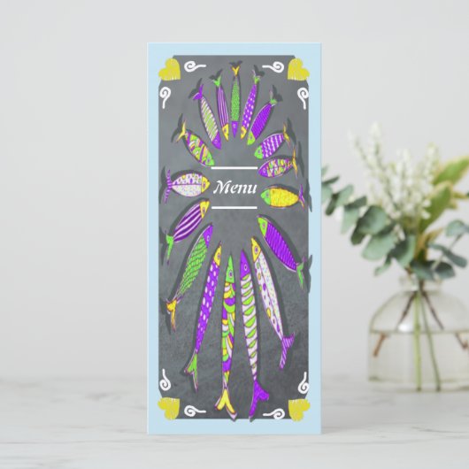 Seafood & Fish Restaurant Menu (Staand voorkant)