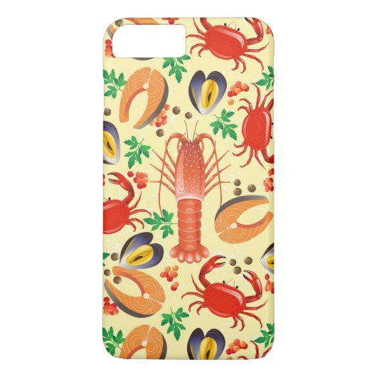 Seafood Patroon Case-Mate iPhone Case (Achterkant)