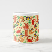 Seafood Patroon Jumbo Beker (Voorkant)