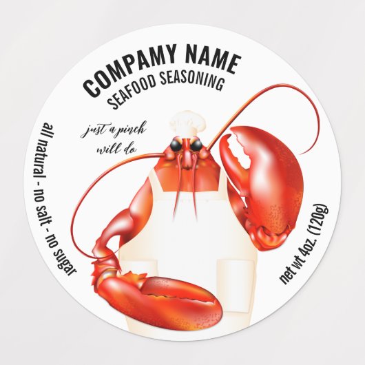 Seafood Spice Seasoning Labels (Design 1)