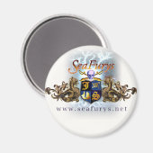 SeaFurys Schild (witte) Magneet (Voorkant / Achterkant)