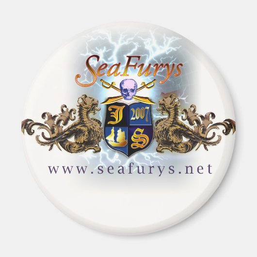 SeaFurys Schild (witte) Magneet (Voorkant)