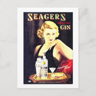 Seager's Gin Briefkaart