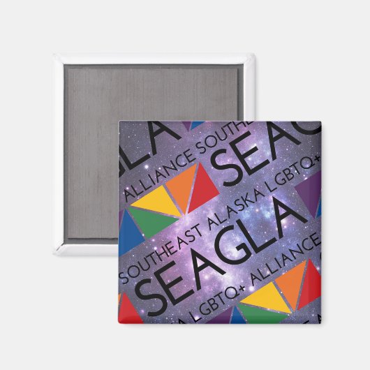 SEAGLA Space Logo Magnet Magneet (Voorkant / Achterkant)