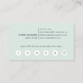 Seaglass Geode | Aqua Waterverf Klantenkaartje (Achterkant)