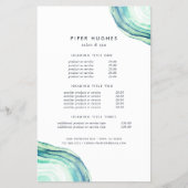 Seaglass Geode | Prijzen en diensten Flyer (Voorkant)