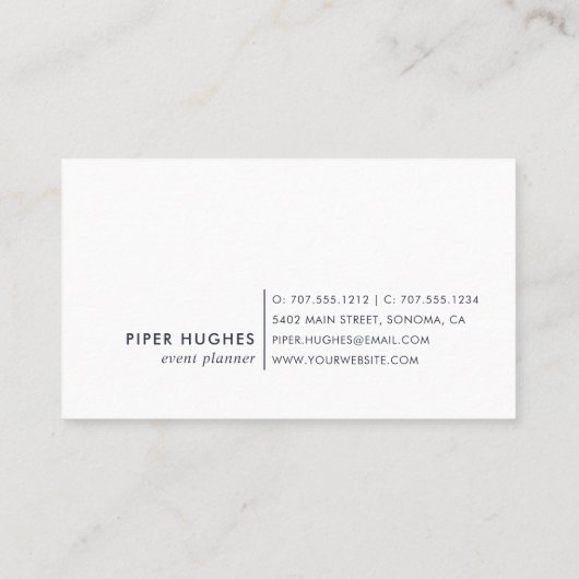 Seaglass Geode Visitekaartje (Achterkant)