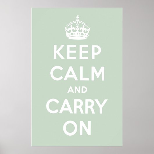 Seaglass Green Poster (Voorkant)