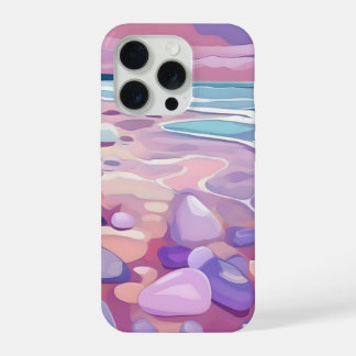 Seaglass rose, plage, en art numérique