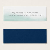 Seaglass Tides Site Mariage Cartes RSVP (Devant & derrière)