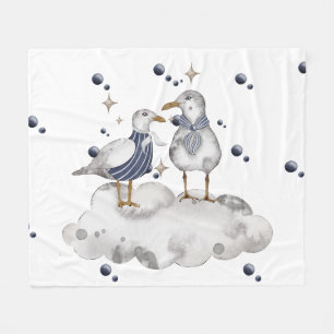 Seagull Adventure Baby Collectie   gezellig Fleece Deken