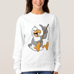 Seagull at Fishing with Fishing Road Trui