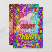 Seagull Beach Ocean Lake Invitation de la partie n (Devant / Derrière)