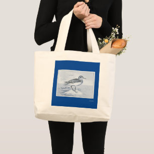 Seagull Beach Ocean Tropical Summer Monogram Grote Tote Bag
